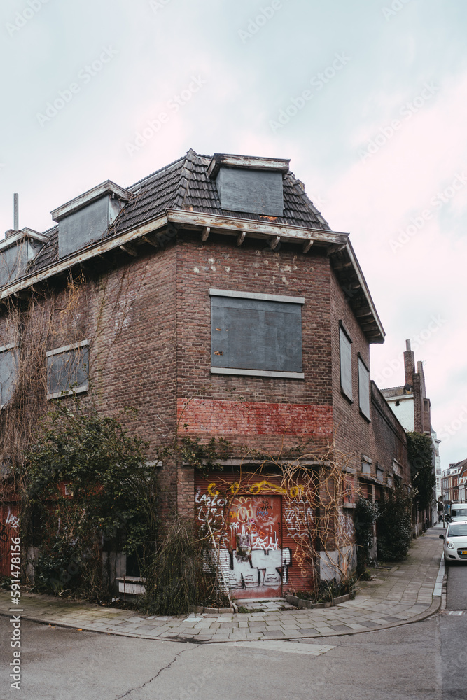Verlassenes Haus in Maastricht, Niederlande