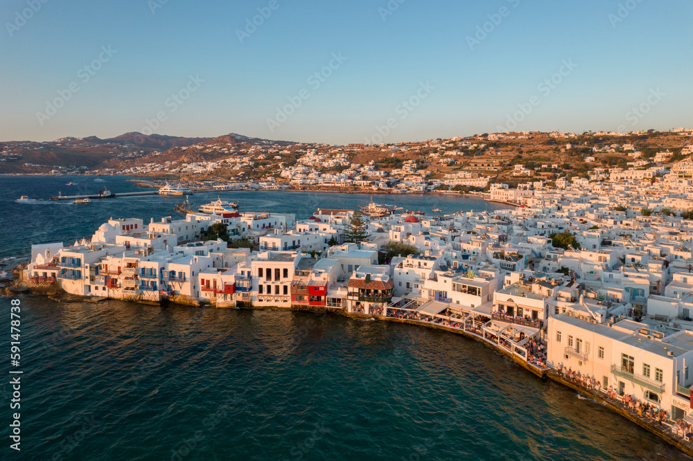 Little Venice, Chora, Mykonos, Cyclades Islands, Greece