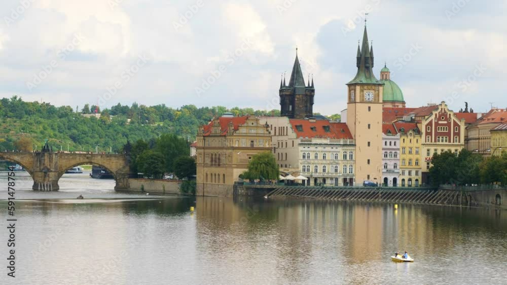city castle and charles bridge in Prague city castle and charles bridge in Prague