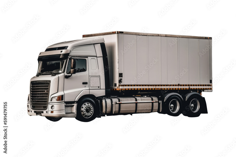 Big Rig Truck Camion isolated on trasparent background