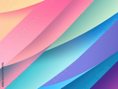 Colorful lines abstract background. Generative AI.