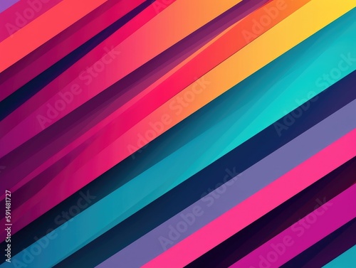 Free Download Colorful lines abstract background. Generative AI. - GFXLoad
