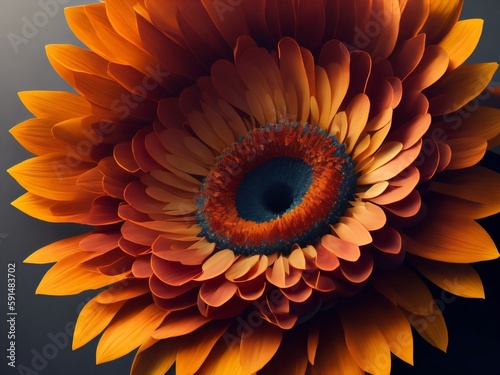 Flower close up. Generative AI