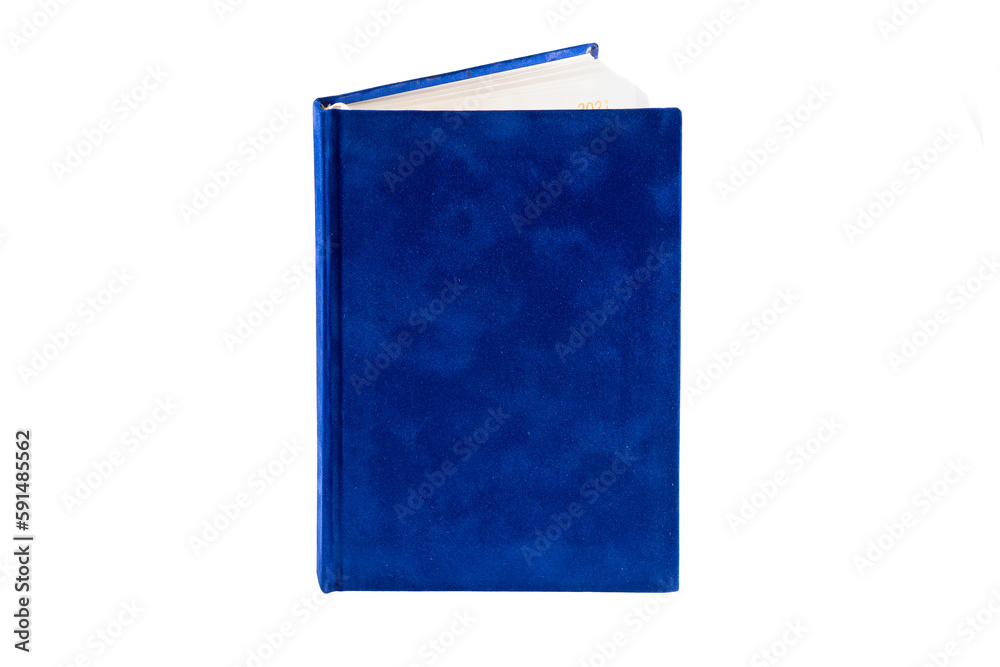 close up of a blank velour fluffy notebook on white background with clipping path close up of a blank velour fluffy notebook on white background with clipping path