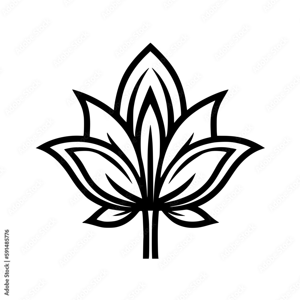 Flower vector illustration isolated on transparent background