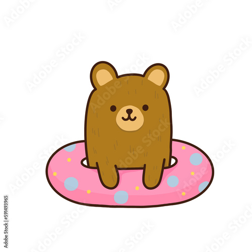 Swimming Cutie Bear
