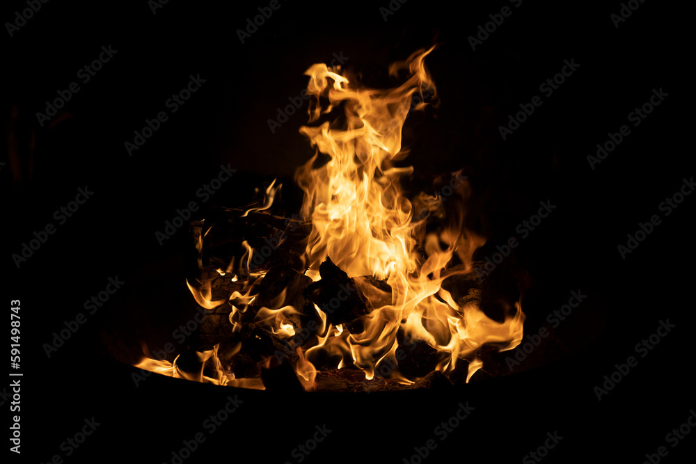 Fototapeta premium flame campfire fire smoke fireplace outdoor 