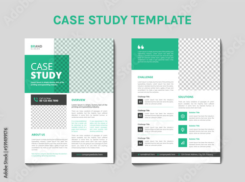 Case study flyer design template (ID: 591499176)