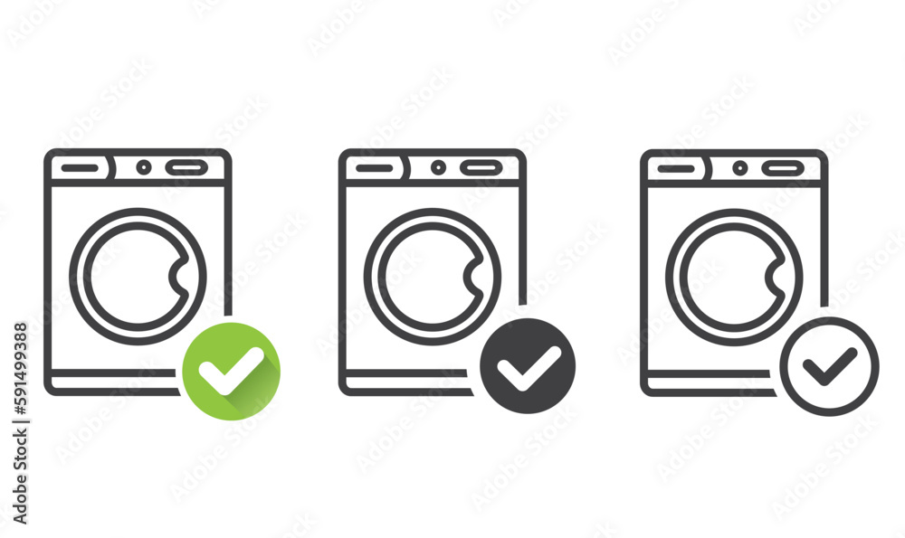 Washable cleaner symbol. Classic flat style. Washable cleaner symbol. Classic flat style.