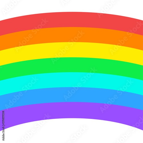 Rainbow spectrum background, flat vector illustration, wallpaper, print.