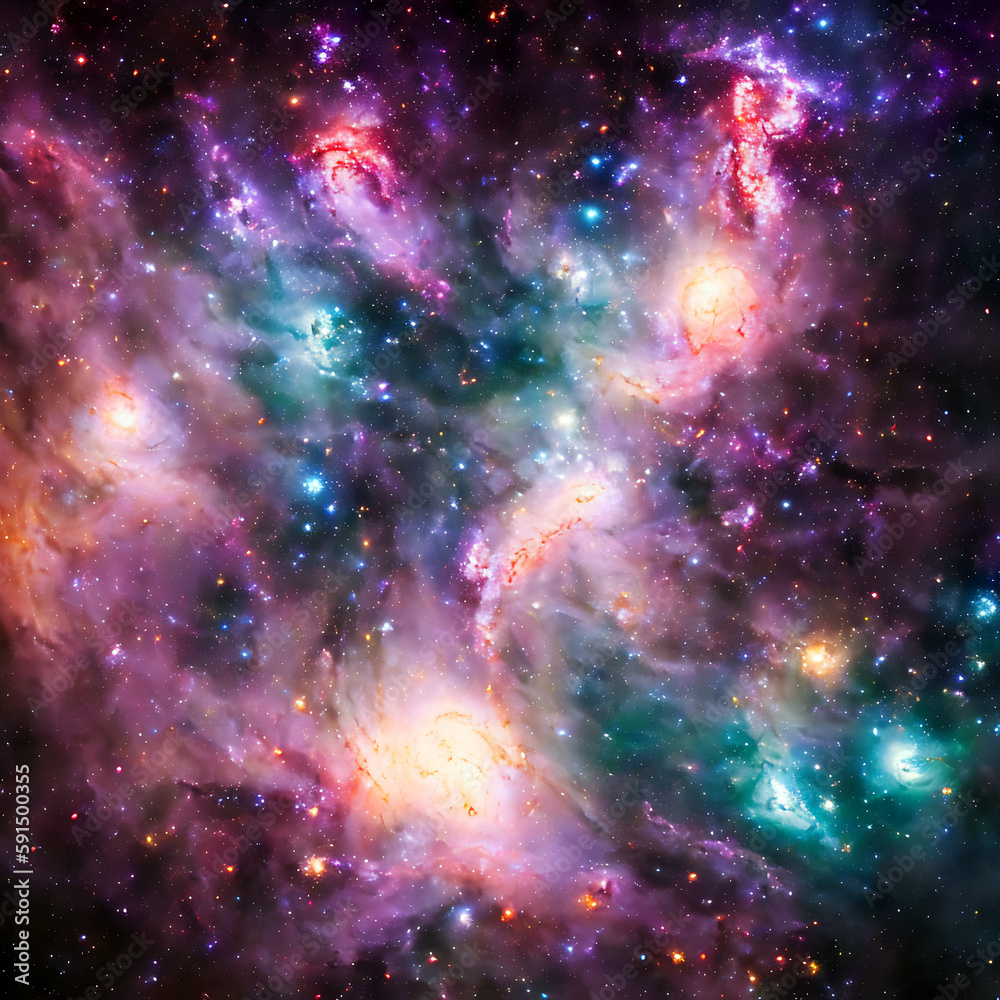 Abstract galaxy space star nebula
