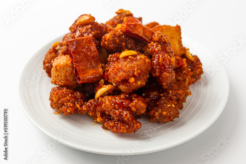 Mala gangjeong on a white background photo