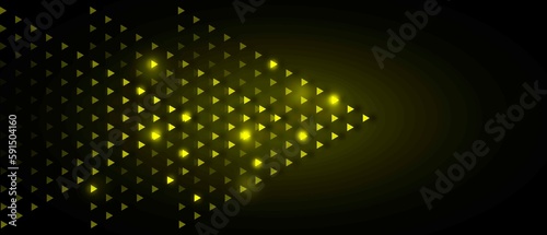 Arrows Light green Abstract Futuristic Speed on Black Background