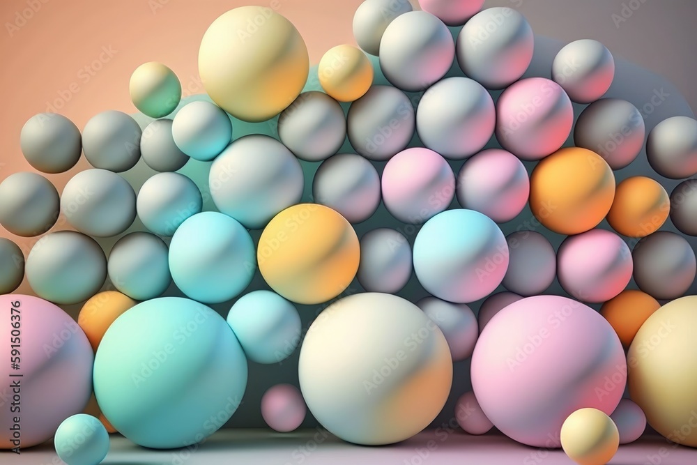 Colorful spheres background Colorful spheres background
