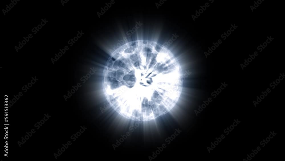 A glowing abstract ball on a black background. A glowing abstract ball on a black background.