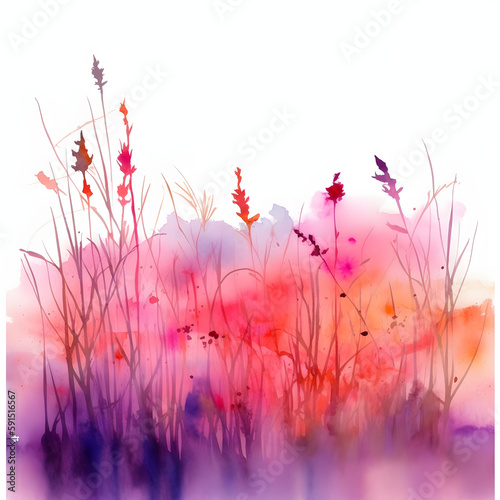 abstract watercolor background with clouds © Jacob