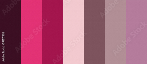 Color palette , pink color palette . Striped background.