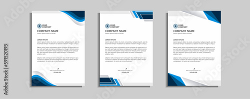 modern corporate letterhead template design