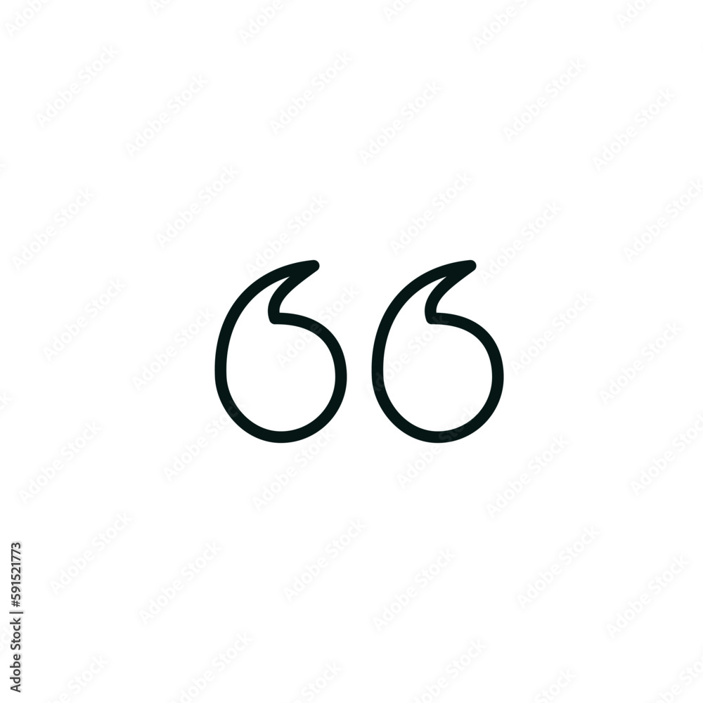 Quote icon vector logo design template Quote icon vector logo design template