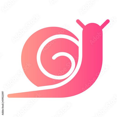 snail gradient icon