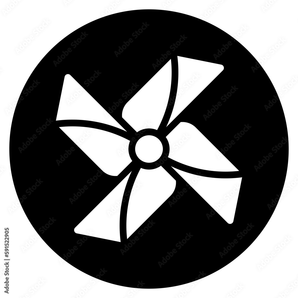 pinwheel glyph icon pinwheel glyph icon