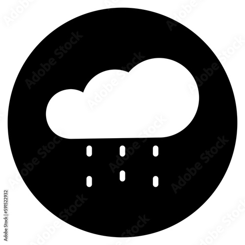 rain glyph icon