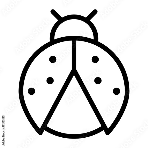 bug line icon