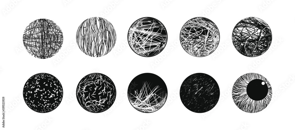Scratch Rounded Texture Grunge scratches in round shapes background to Create a Distressed ...