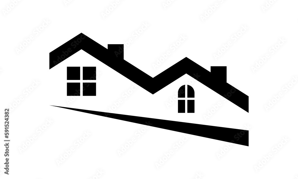 building roof home logo vector building roof home logo vector