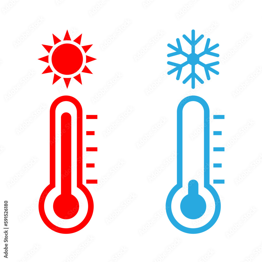 Thermometer icon display hot and cold temperture, flat vector icon of temperature, medical thermometer, Weather icon, hot and cold climate icon, icons for web and mobile app design. Thermometer icon display hot and cold temperture, flat vector icon of temperature, medical thermometer, Weather icon, hot and cold climate icon, icons for web and mobile app design.