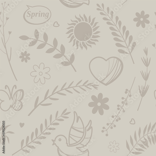 Birds, butterflies, flowers...