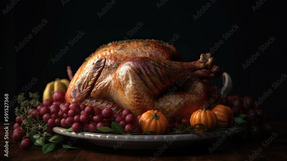 Thanksgiving Turkey. Generative AI Thanksgiving Turkey. Generative AI