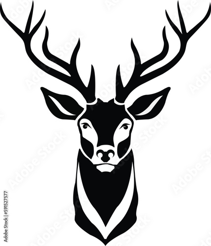 DEER Head Logo Vector Template Illustration Design. Mascot DEER Logo design DEER sport logo