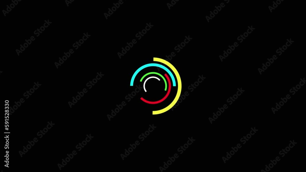 Loading Circle Animation. abstract beautiful circle loading bar animation.