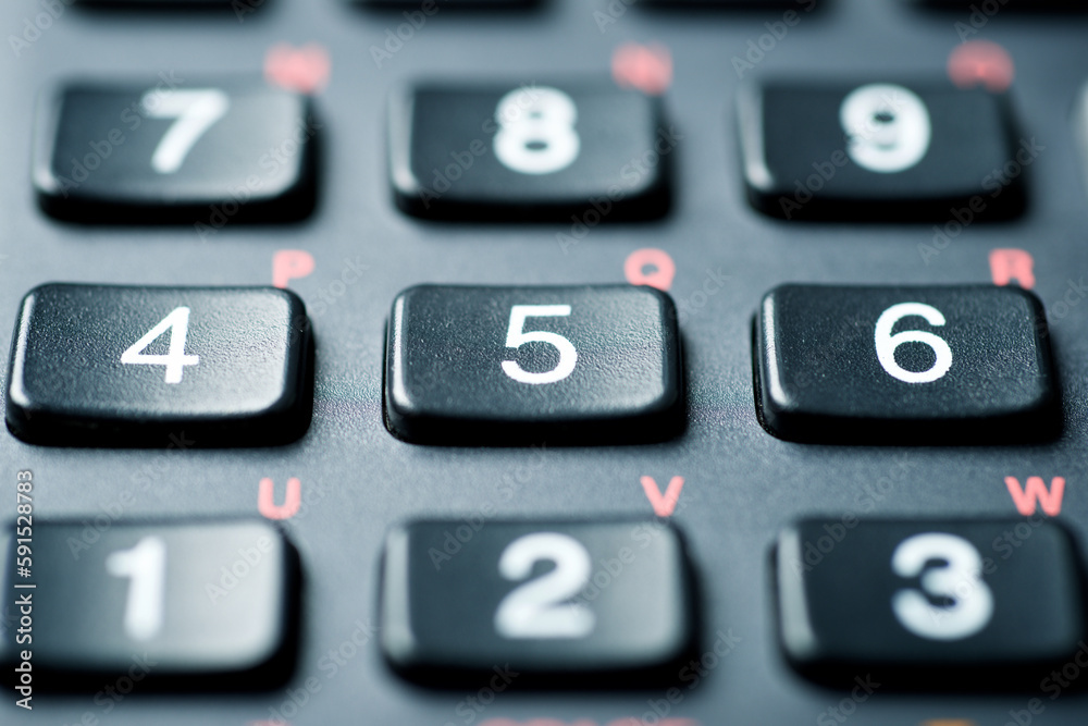 Close-up of a scientific calculator Close-up of a scientific calculator