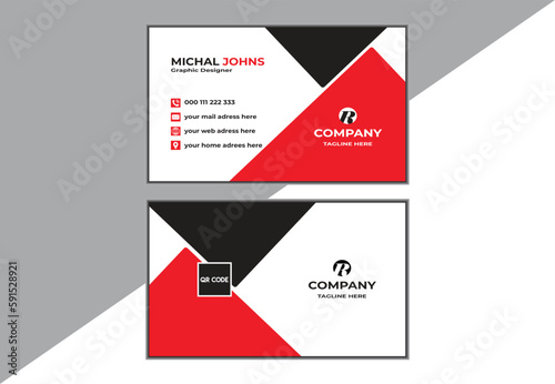 Modern business card vector simple Professional place Minimal, creative horizontal layout Futuristic.....