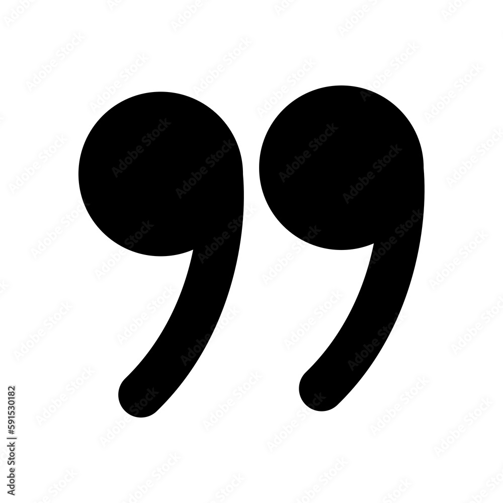 Quote mark icon isolate on transparent background. Quote mark icon isolate on transparent background.