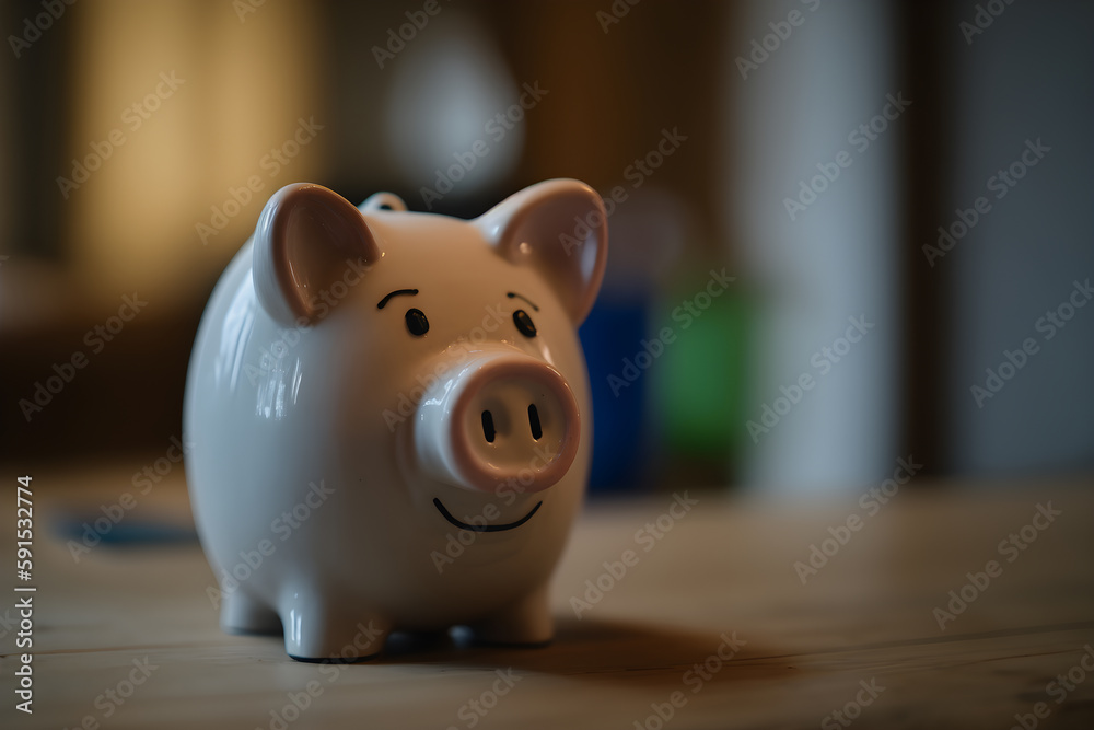 A piggy bank - AI Technology A piggy bank - AI Technology