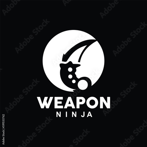 Weapon Logo, Traditional Weapon Karambit Vector, Ninja Fighting Tool Simple Design, Symbol Icon, Illustration