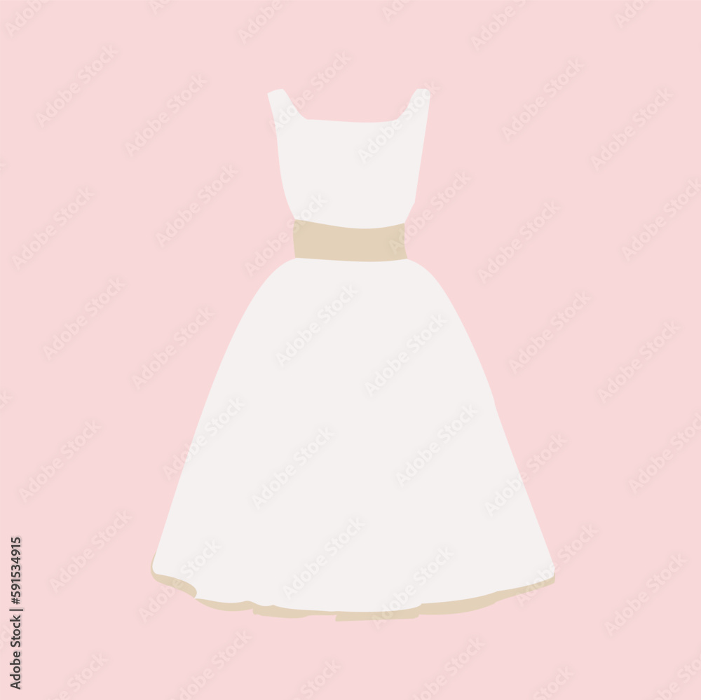 Wedding dresses. Fashion bride dress, modern style design. Collection of white dress silhouette.Vector art image illustration isolated on background. Wedding dresses. Fashion bride dress, modern style design. Collection of white dress silhouette.Vector art image illustration isolated on background.