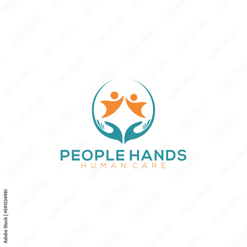 people hand logo people hand logo