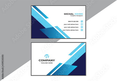 business modern card, creative design visiting advertising double sided minimalist template....