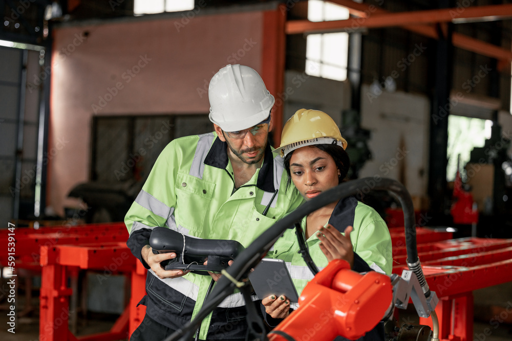 Experienced robotic technicians automate, set up, and access to a welding, lifting process via a control panel display. The production lines are repeatable, reliable, consistent, and self-checking. Experienced robotic technicians automate, set up, and access to a welding, lifting process via a control panel display. The production lines are repeatable, reliable, consistent, and self-checking.