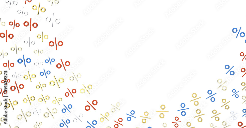 Sales icons floating in the air 3D rendering Sales icons floating in the air 3D rendering