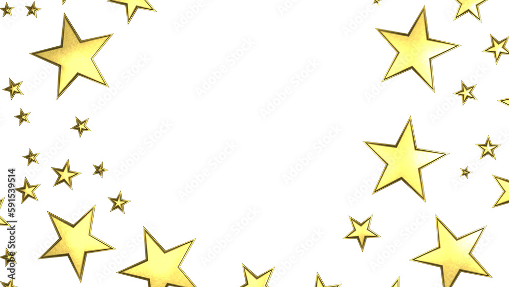 XMAS Stars - Banner with golden decoration. Festive border with falling glitter dust and stars. XMAS Stars - Banner with golden decoration. Festive border with falling glitter dust and stars.