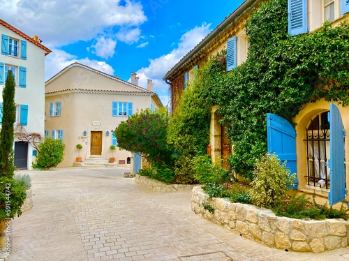 Charming hilltop village of Mougins in the south of France photo