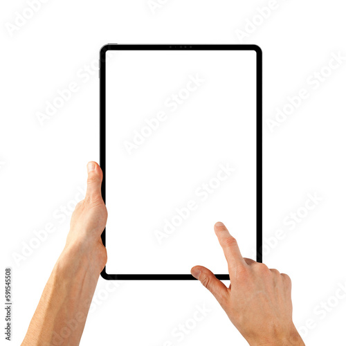 a tablet in a hand on the png backgrounds