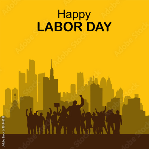 labor day lettering vector.suitable for card, banner, or poster