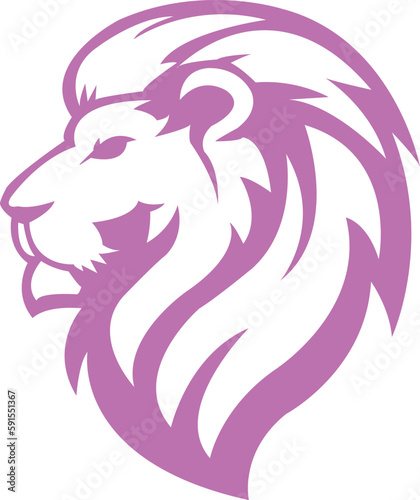 Lion Head Logo Vector Template Illustration Design. Mascot LION Logo design lion sport logo