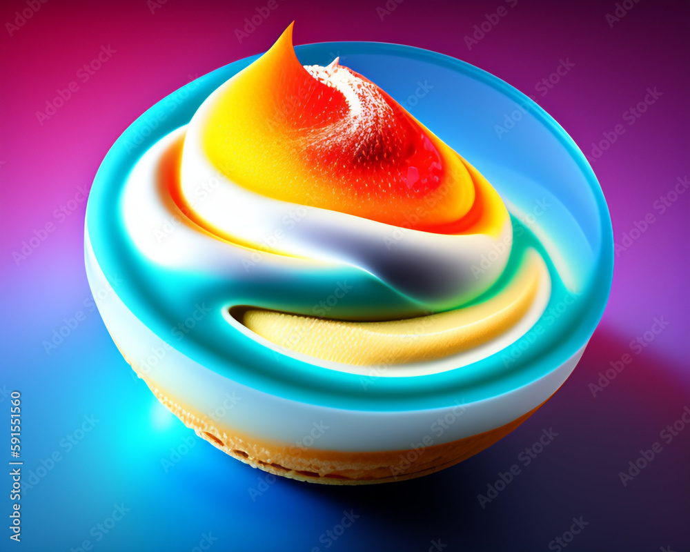 ice cream cup generated with Ai ice cream cup generated with Ai